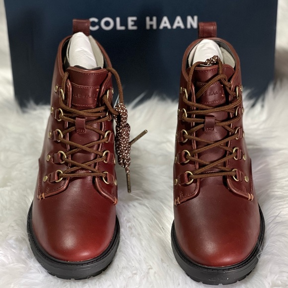 New Cole Haan Women's Briana Grand Lace-up Hiker Boot Hiking - Picture 7 of 15